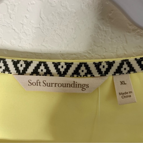 Soft surroundings Womens yellow go lively traverse long sleeve dress XL NEW - Picture 6 of 9